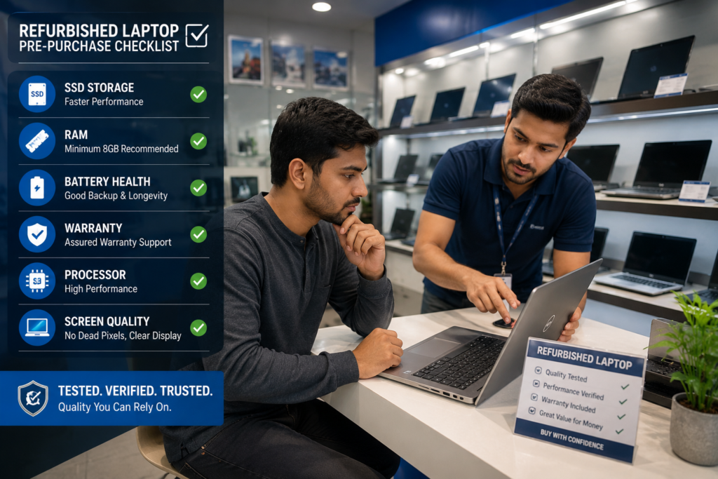 Refurbished laptop shopping experience