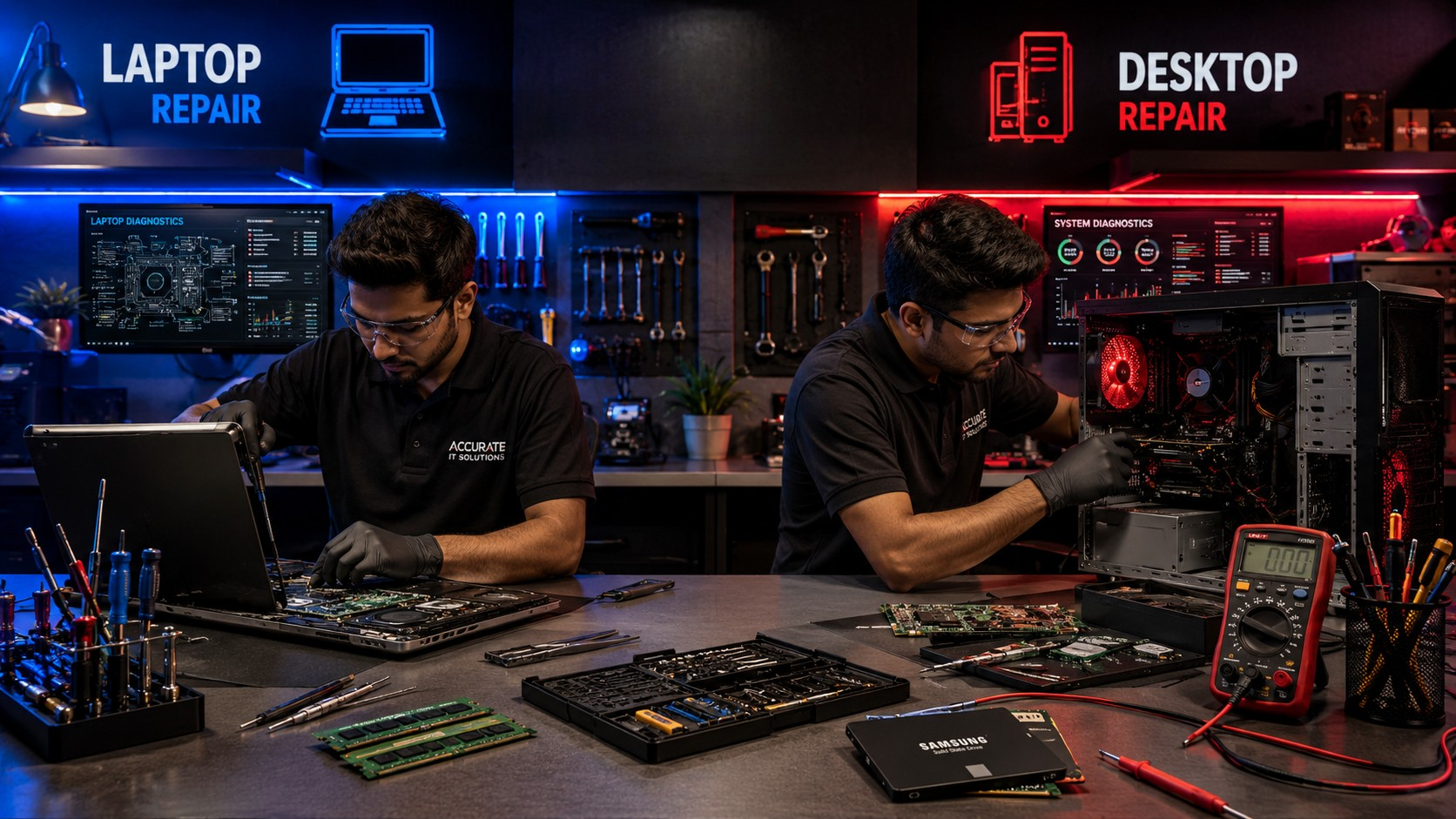 Laptop vs Desktop Repairs