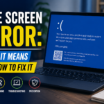 Blue screen error troubleshooting guide